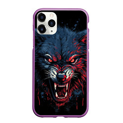 Чехол iPhone 11 Pro матовый Wolf fantasy