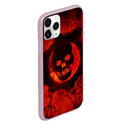 Чехол iPhone 11 Pro матовый Gears of War красный, цвет: 3D-розовый — фото 2