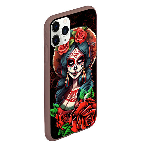 Чехол iPhone 11 Pro матовый Паломница - La Peregrina / 3D-Коричневый – фото 2