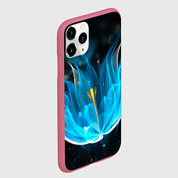 Чехол iPhone 11 Pro матовый Цветок медуза от midjourney, цвет: 3D-малиновый — фото 2