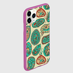 Чехол iPhone 11 Pro матовый Бактерии, цвет: 3D-фиолетовый — фото 2
