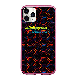 Чехол iPhone 11 Pro матовый Cyberpunk 2077 phantom liberty dark abstract