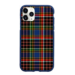 Чехол iPhone 11 Pro матовый Цветные квадраты Colored squares, цвет: 3D-тёмно-синий