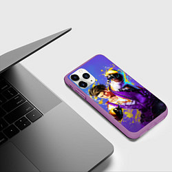 Чехол iPhone 11 Pro матовый Street Fighter 6: Luke, цвет: 3D-фиолетовый — фото 2