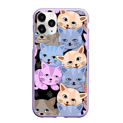 Чехол iPhone 11 Pro матовый Cats party