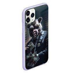 Чехол iPhone 11 Pro матовый Payday 3 animal mask, цвет: 3D-светло-сиреневый — фото 2