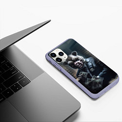 Чехол iPhone 11 Pro матовый Payday 3 animal mask, цвет: 3D-светло-сиреневый — фото 2