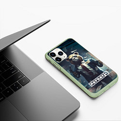 Чехол iPhone 11 Pro матовый Payday 3 bear, цвет: 3D-салатовый — фото 2