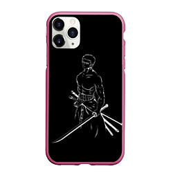 Чехол iPhone 11 Pro матовый Roronoa Zoro - One Piece