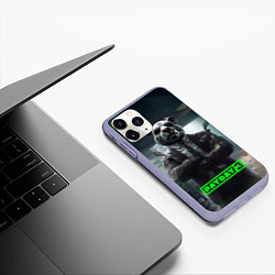 Чехол iPhone 11 Pro матовый Payday 3 dog, цвет: 3D-светло-сиреневый — фото 2