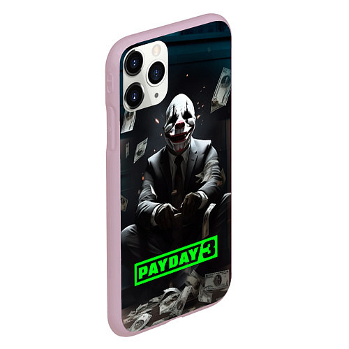 Чехол iPhone 11 Pro матовый Payday 3 game / 3D-Розовый – фото 2