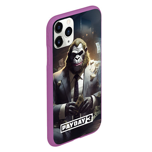 Чехол iPhone 11 Pro матовый Gorilla Payday 3 / 3D-Фиолетовый – фото 2