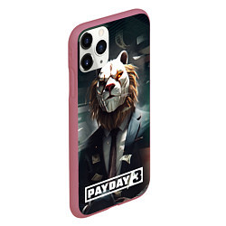Чехол iPhone 11 Pro матовый Payday 3 lion, цвет: 3D-малиновый — фото 2