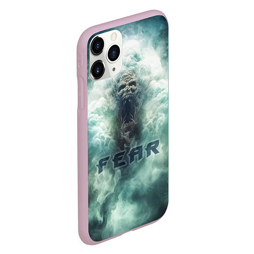 Чехол iPhone 11 Pro матовый Страх демон / 3D-Розовый – фото 2