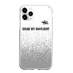 Чехол iPhone 11 Pro матовый Dead by Daylight glitch на светлом фоне: символ св, цвет: 3D-белый