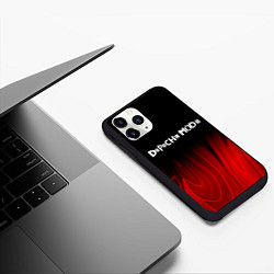 Чехол iPhone 11 Pro матовый Depeche Mode red plasma, цвет: 3D-черный — фото 2