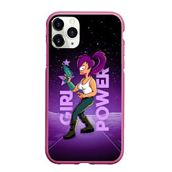 Чехол iPhone 11 Pro матовый Futurama: Лила с бластером