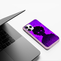 Чехол iPhone 11 Pro матовый Mob Psycho Rage, цвет: 3D-розовый — фото 2