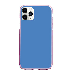 Чехол iPhone 11 Pro матовый Blue Perennial, цвет: 3D-розовый