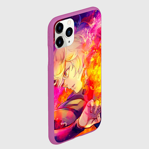 Чехол iPhone 11 Pro матовый Габимару Адский Рай / 3D-Фиолетовый – фото 2
