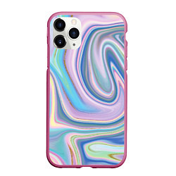 Чехол iPhone 11 Pro матовый Sea waves fantasy