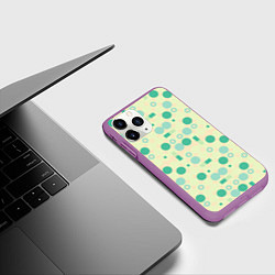 Чехол iPhone 11 Pro матовый Art green, цвет: 3D-фиолетовый — фото 2