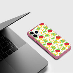 Чехол iPhone 11 Pro матовый Cash, цвет: 3D-малиновый — фото 2