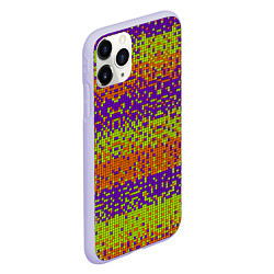 Чехол iPhone 11 Pro матовый Magic pixel, цвет: 3D-светло-сиреневый — фото 2