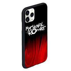 Чехол iPhone 11 Pro матовый My Chemical Romance red plasma, цвет: 3D-черный — фото 2