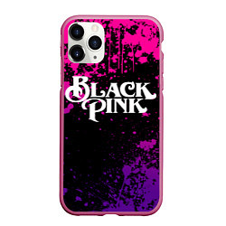 Чехол iPhone 11 Pro матовый Blackpink - neon, цвет: 3D-малиновый