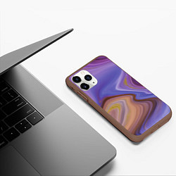 Чехол iPhone 11 Pro матовый Violet fantasy, цвет: 3D-коричневый — фото 2