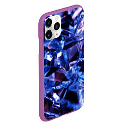 Чехол iPhone 11 Pro матовый Ты мой бриллиант, цвет: 3D-фиолетовый — фото 2