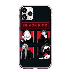 Чехол iPhone 11 Pro матовый Blackpink retro girls