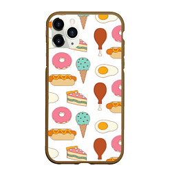 Чехол iPhone 11 Pro матовый Tasty food