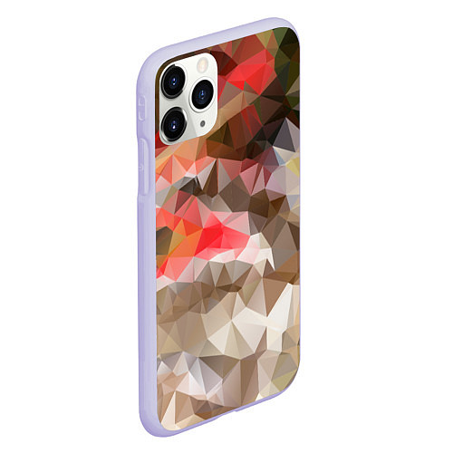 Чехол iPhone 11 Pro матовый Pattern style / 3D-Светло-сиреневый – фото 2