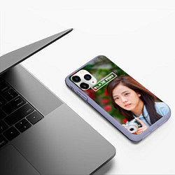 Чехол iPhone 11 Pro матовый Blackpink Jisoo, цвет: 3D-светло-сиреневый — фото 2