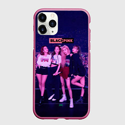 Чехол iPhone 11 Pro матовый Blackpink concert, цвет: 3D-малиновый