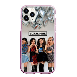 Чехол iPhone 11 Pro матовый Blackpink girls, цвет: 3D-розовый