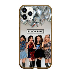 Чехол iPhone 11 Pro матовый Blackpink girls, цвет: 3D-коричневый