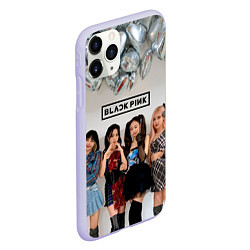 Чехол iPhone 11 Pro матовый Blackpink girls, цвет: 3D-светло-сиреневый — фото 2