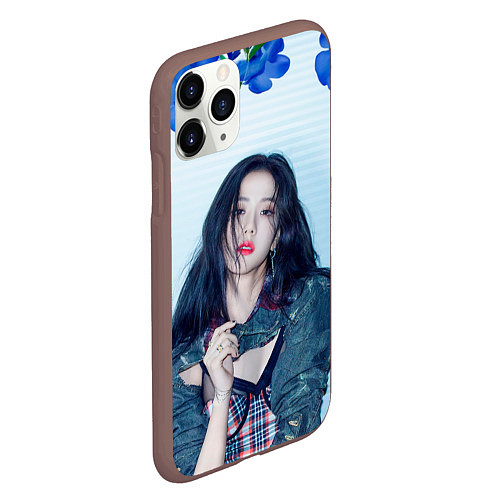 Чехол iPhone 11 Pro матовый Blackpink Jisoo / 3D-Коричневый – фото 2