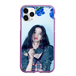 Чехол iPhone 11 Pro матовый Blackpink Jisoo, цвет: 3D-фиолетовый