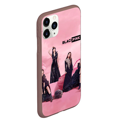 Чехол iPhone 11 Pro матовый Blackpink poster / 3D-Коричневый – фото 2