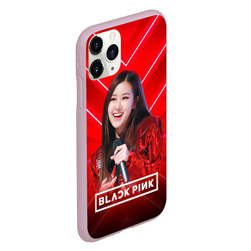 Чехол iPhone 11 Pro матовый Rose Blackpink red / 3D-Розовый – фото 2