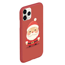 Чехол iPhone 11 Pro матовый Санта Клаус: арт нейросети, цвет: 3D-красный — фото 2