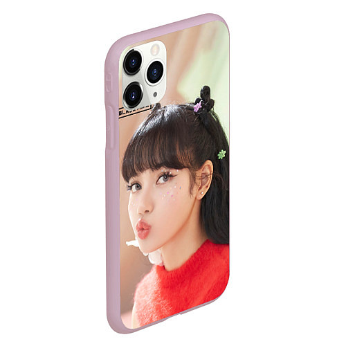 Чехол iPhone 11 Pro матовый Blackpink Lisa / 3D-Розовый – фото 2