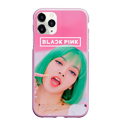 Чехол iPhone 11 Pro матовый Blackpink ice cream, цвет: 3D-розовый