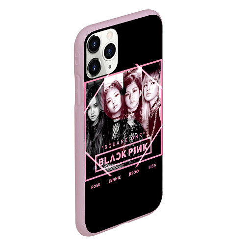 Чехол iPhone 11 Pro матовый Blackpink - Square one / 3D-Розовый – фото 2