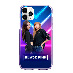 Чехол iPhone 11 Pro матовый Blackpink neon, цвет: 3D-светло-сиреневый