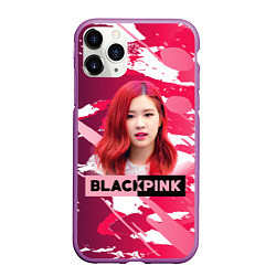 Чехол iPhone 11 Pro матовый Роза розовый камуфляж, цвет: 3D-фиолетовый